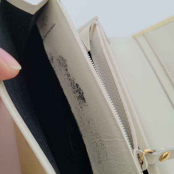 Charles Jourdan Paris Wallet Card Bill Medium Bifold Yellow Champagne Designer - Picture 8 of 16